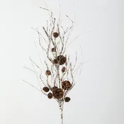 Birch Pinecone Twig Spray