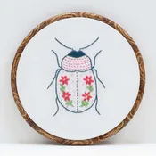 Anchor Beetle Embroidery Design