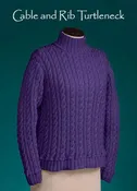 119 Vermont Fiber Pattern Cable & Rib Tutleneck
