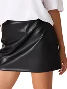 Cindi Faux Leather Skirt