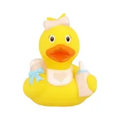 Baby Girl w/ Bottle Rubber Duck