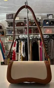 JW PEI Joy Brown Canvas Shoulder Bag
