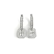 Baguette Diamond Drop Earrings — Salvatore & Co.