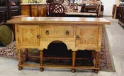American Antique Inlaid 2 Door Sideboard Cabinet Server with 1 Drawer