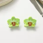 Mini Orchid Hair Clips 2pk