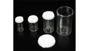 Clear Polystyrene Vials with Cap (10 ct) - Clear