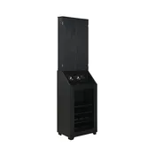 Hurricanes Dartboard Cabinet with Speaker and LED in Black (3A Packing)