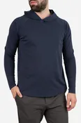 Aero Knit Hooded T Navy
