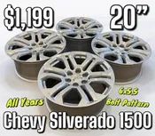 2024 Chevy Silverado 1500 20” Polished Wheels — Big Boys Toys of the North