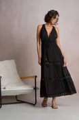 Elan Halter Maxi Dress