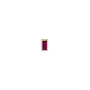 9ct YG Mini Bezel  Baguette Stud