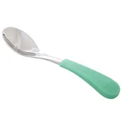 Avanchy Stainless Steel Baby Feeding Spoons (2 Pack) - Green