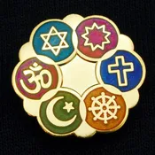 Color Cloisonne Interfaith Lapel Pins