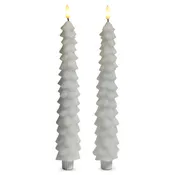 10.5" Set of 2 Tree Taper Candles (2-Colors)