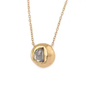 1/2 Moon Diamond Oona Pedant Necklace
