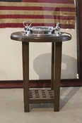 Aluminum Ship's Porthole Table