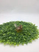 50th Anniversary BIRD Glass Figurine Hand Painted Signed Cutshaw