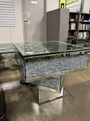 Glam Mirrored End Table