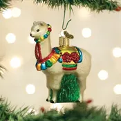 Festive Alpaca Ornament – Fleece Navidad Holiday Fun
