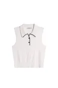 30Y Becca Knit Polo / White
