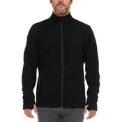 Heavyweight Men's Wool Full Zip Sweater - 100% Merino Wool