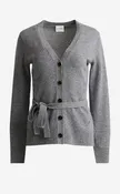 Cardigan In Wool Mouliné Knit