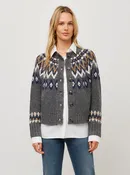 Alina mixed media cardigan - multi color
