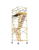 14 ft Deluxe Rolling Scaffolding Stair Tower