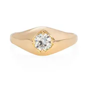 Agata Tapered Dome Ring