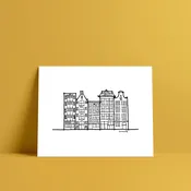 Amsterdam Row House Print