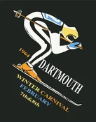 Dartmouth 1964 Winter Carnival Ski Poster