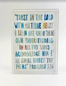 Acrylic Block Proverbs Blue 5x7