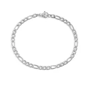 4mm Gold-Tone Figaro Bracelet
