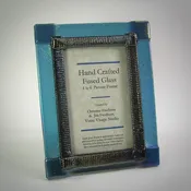 4X6 Blue Glass Frame