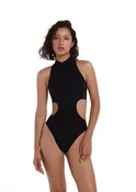 Bodysuit Reflex for Pole Dance  – Grippy with Bikini Briefs in Star Black