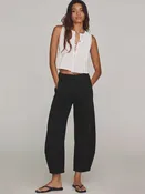 Barrel Leg Pull On Modal Light Weight Scuba Pants