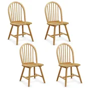 Wood Dining Side Chair, Natural (Set of 4)
