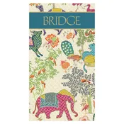 Caspari Bridge Score Pad, Le Jardin De Mysore (SP140)