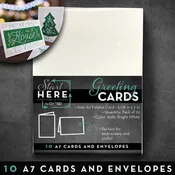 OESD Start Here 10pk Greeting Cards & Envelopes Size A7 Embroidery Blanks OESD857