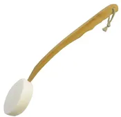 Lotion Applicator with Long Wood Handle