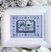 Book of Frost Dragons - Haunted Frames - Cross Stitch Pattern