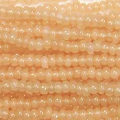6/0 Czech Seed Bead, Waxy Latte Opal Tint**