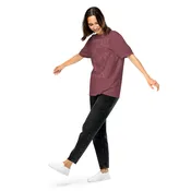 Apple Print Unisex T-Shirt in Mauve