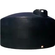 2000 Gallon Vertical Water Storage Tank in Black