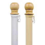 5' Display Poles w/ Rotating Nev-R-Wrap Tube