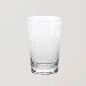 Spring Leaves Cut Design Highball Glass