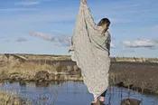 PC77 Sunflower Stalk Throw Pattern Download