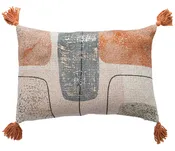 Abstract Jacquard Lumbar Pillow