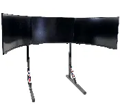 Heavy Duty Triple Monitor / TV Stand