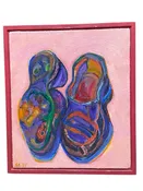 Painting 'Slippers of the Artist' by Richard Fraenkel